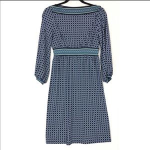 Max Studio Boatneck Bishop Sleeve Dress